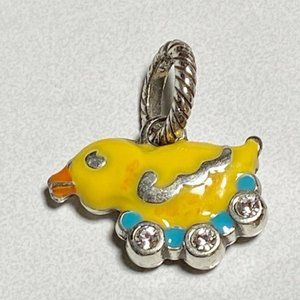 Brighton Rhinestone Accent Enamel Ducky Charm